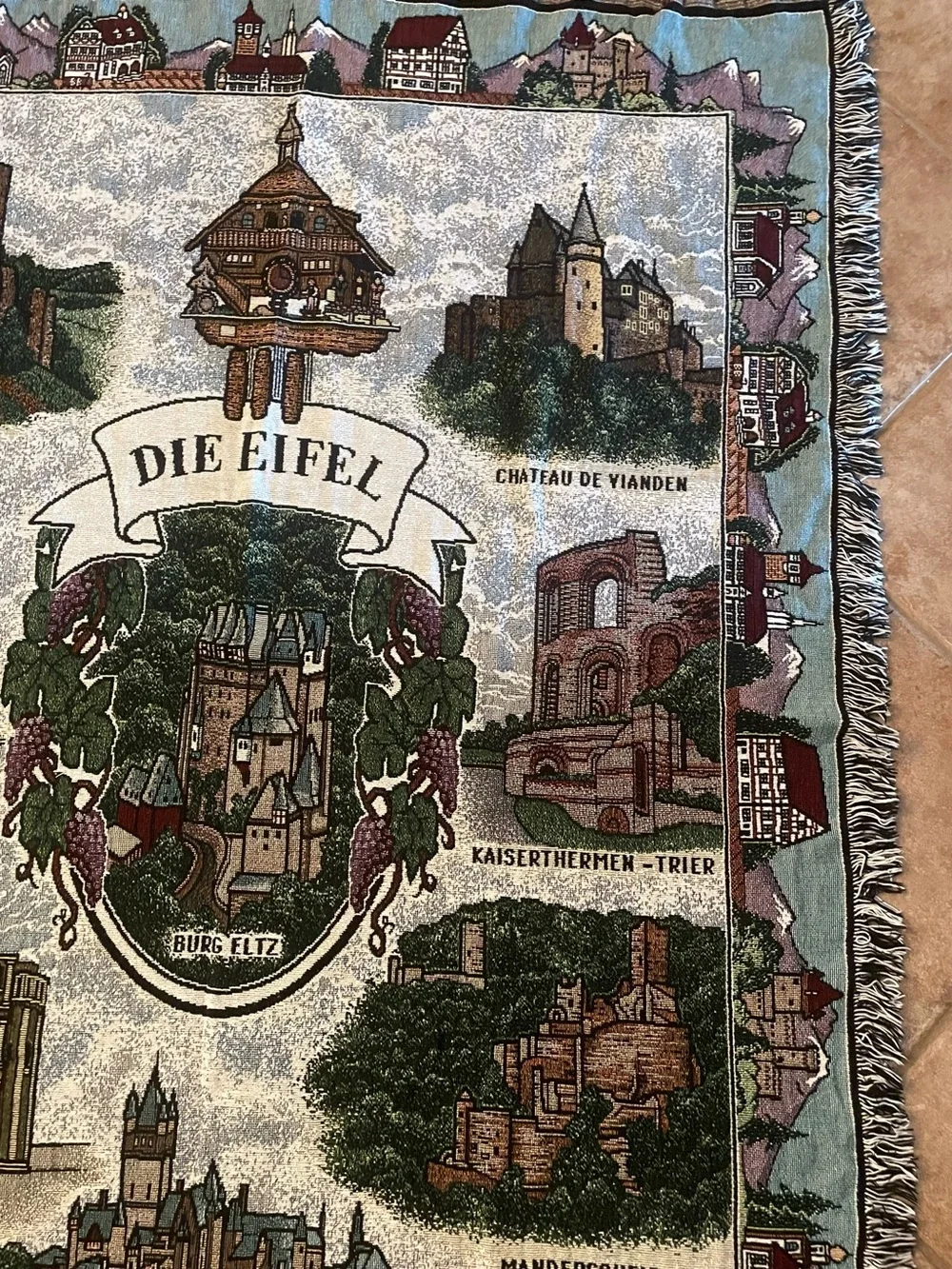 Die Eifel Tapestry Wall Hanging - Multicolor